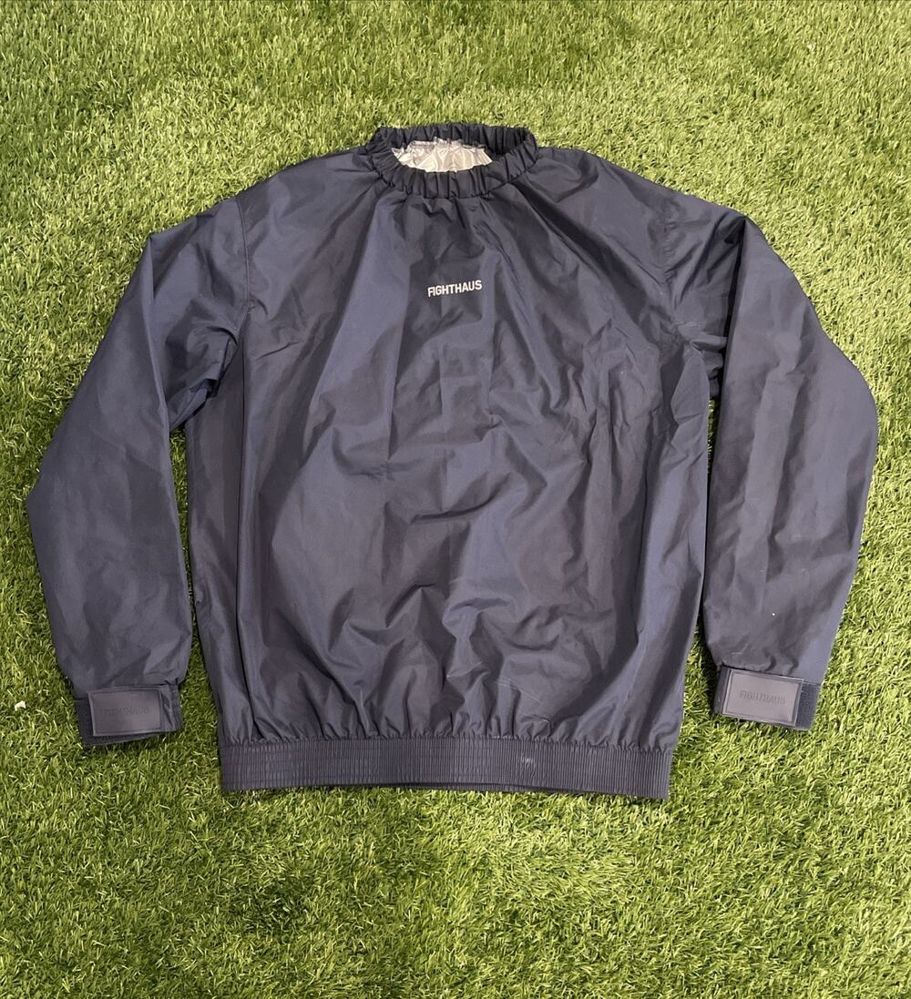 Fighthaus Contender Sauna Suit Pullover Jacket Navy Blue Size XL Boxing MMA